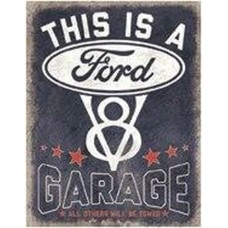 Ford V8 Garage. Tin Sign